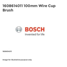 Escova boisseau - BOSCH - Ø 100 mm - Fio de aço - M 14 - Limpeza de superfícies metálicas