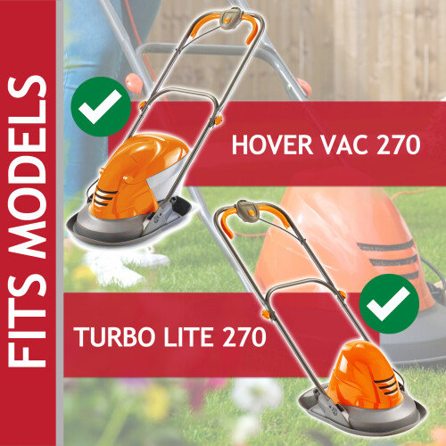 SPARES2GO Metal Blade for Flymo Hover Vac Turbo Lite 270 Lawnmower (27cm) 1