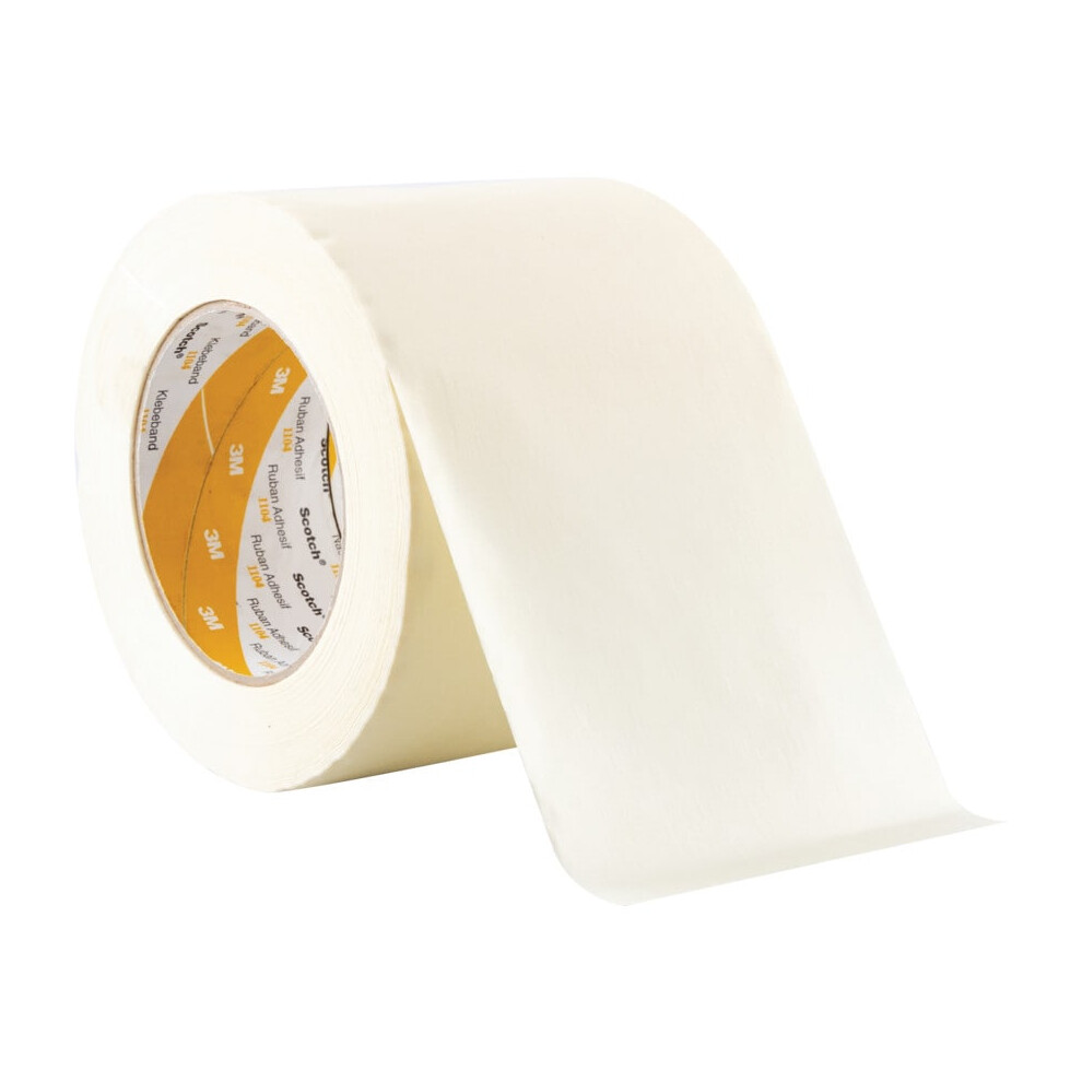 1104 Low Tack Cream Masking Tape - 100mm x 50m