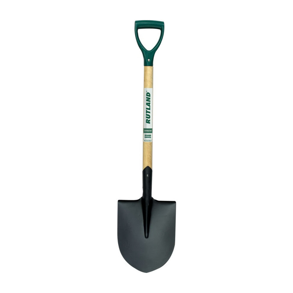 Round Shovel, Carbon Steel, Hardwood Shaft