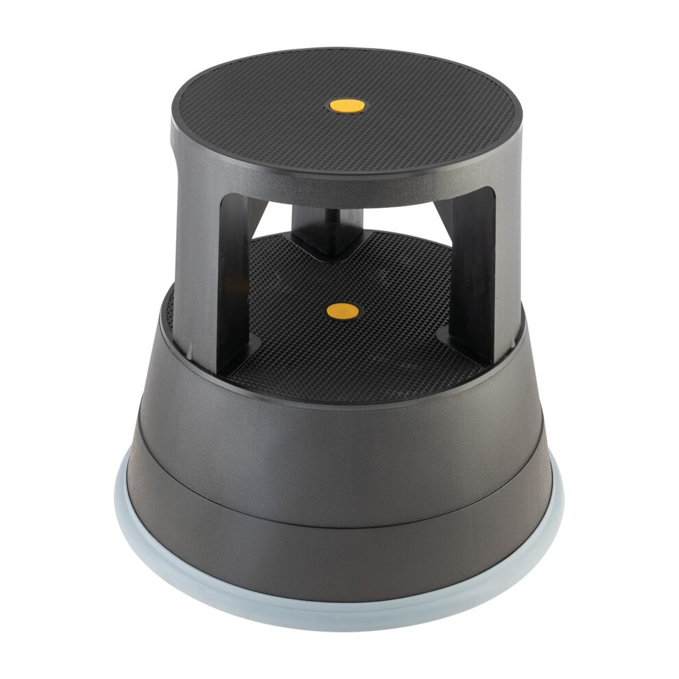 Black Plastic Kick Stool