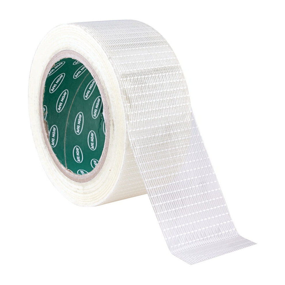 Cross Weave Clear Polypropylene Filament Tape - 50mm x 50m