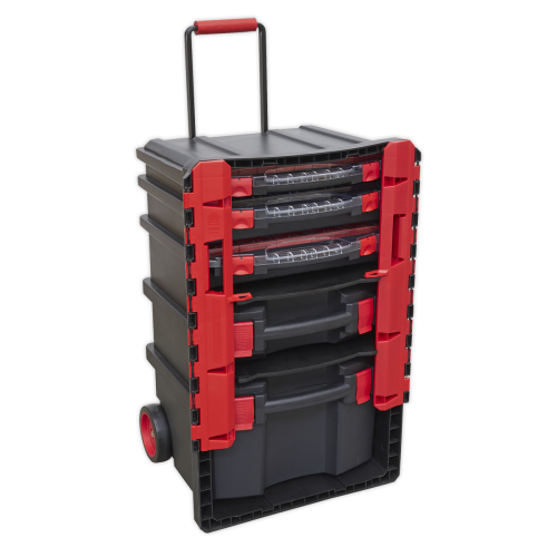Sealey SEALEY - AP860 Professional Mobile Toolbox with 5 Removable Storage Cases