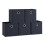 Vida Designs (Black, 5) Durham Basket Set Drawers Bookcase Organiser Box 1