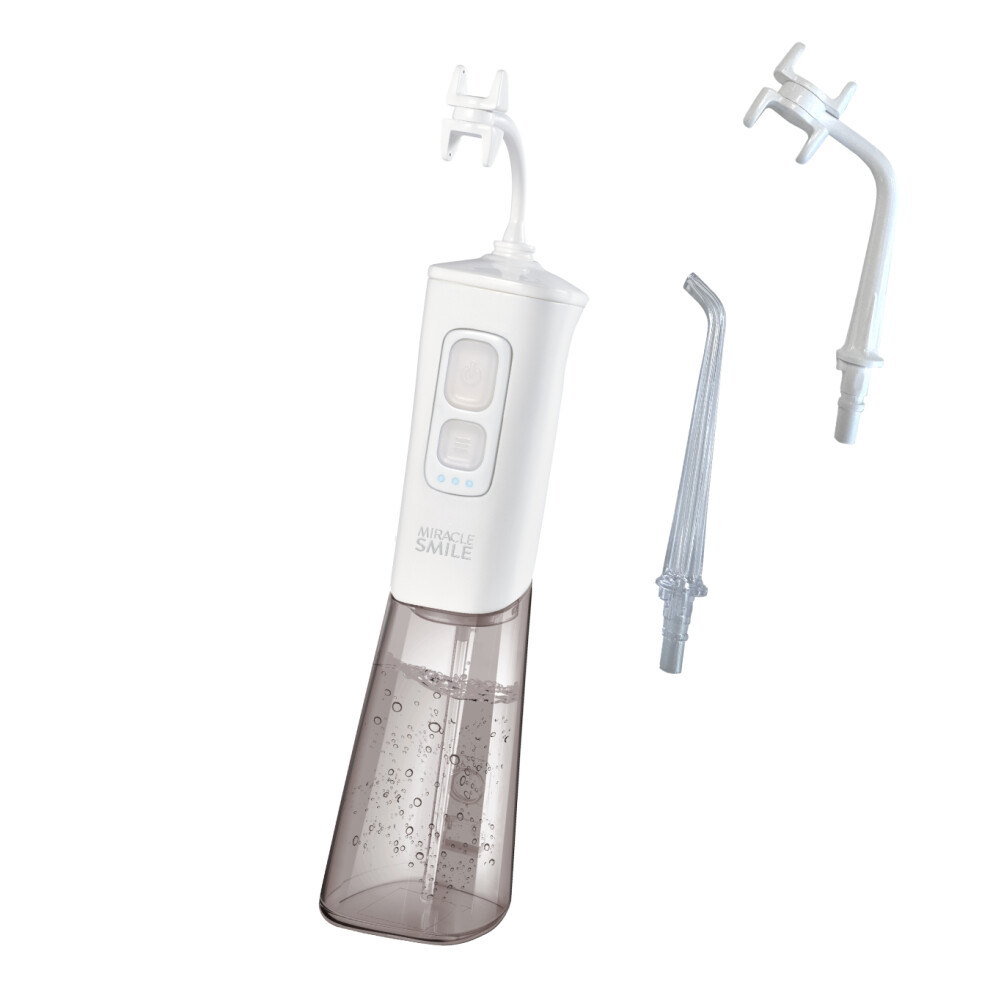 Miracle Smile Water Deluxe Flosser for Oral Health, USB Rechargeable