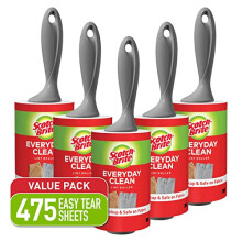 Scotch-Brite Lint Roller, 95 Sheets, 5 Count