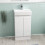 NES Home Nes Home 450mm Freestanding 2 doors Basin Vanity Unit  White Flat Pack 2