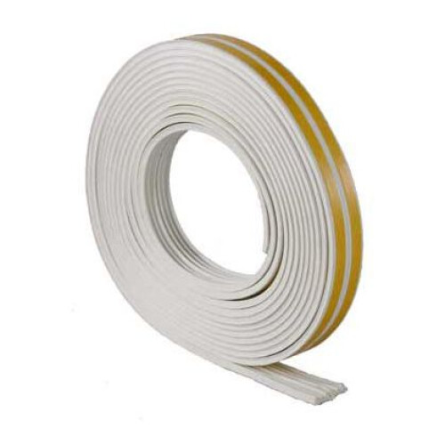 (P, White) E,P Rubber seal Draught Self Adhesive Window Door Excluder 6m