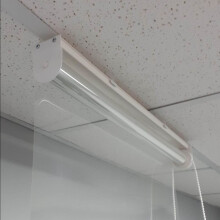 Protective Clear Roller Blind Free Hanging Screen 1500mm wide trade counter shop