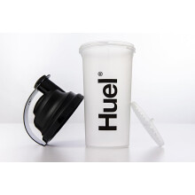 Huel Clear Shaker Bottle - BPA Free Leak-Proof Shaker Cup 700ml