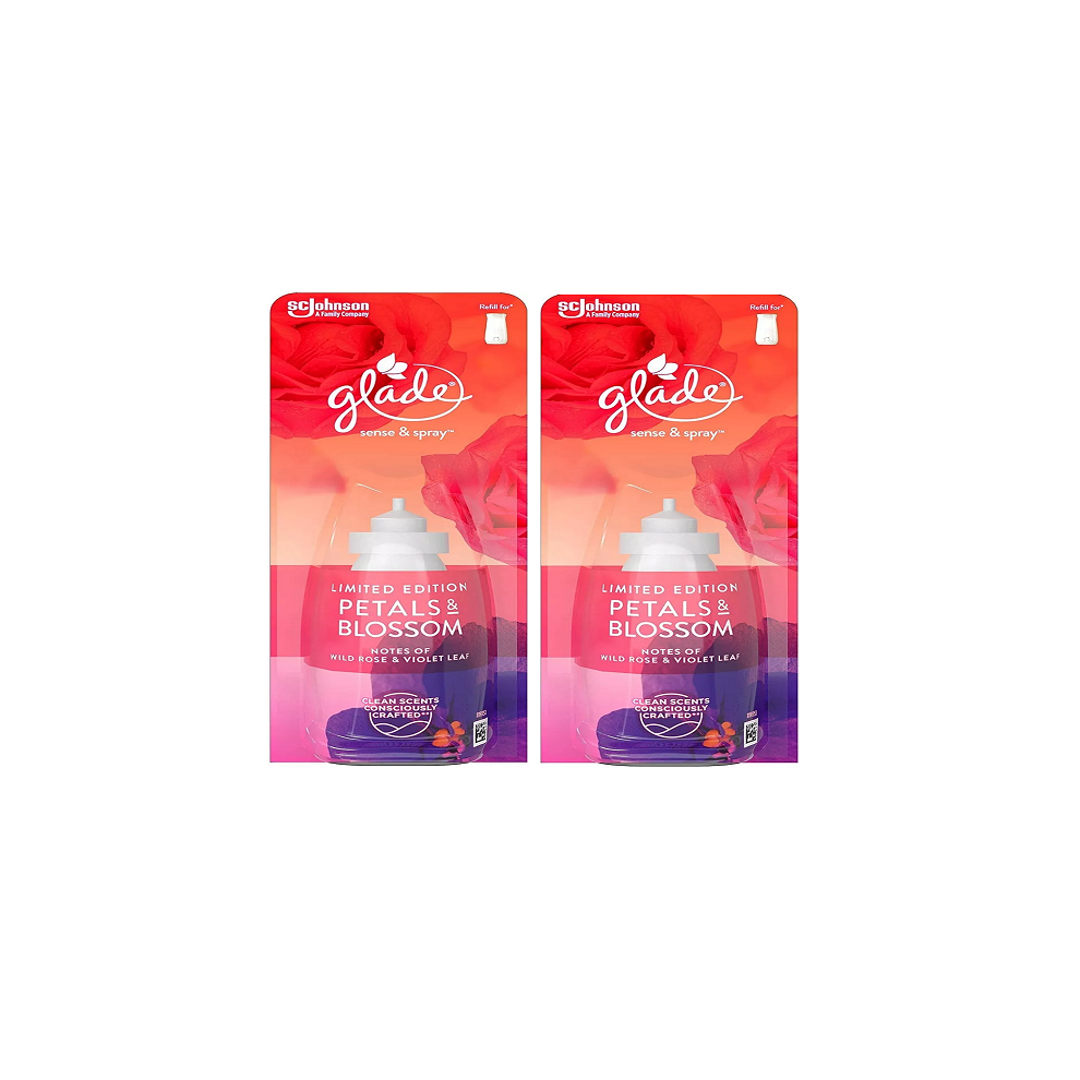 Glade Air Freshener Sense & Spray  Fragrance Refills Petals & Blossom (2 x 18ml)