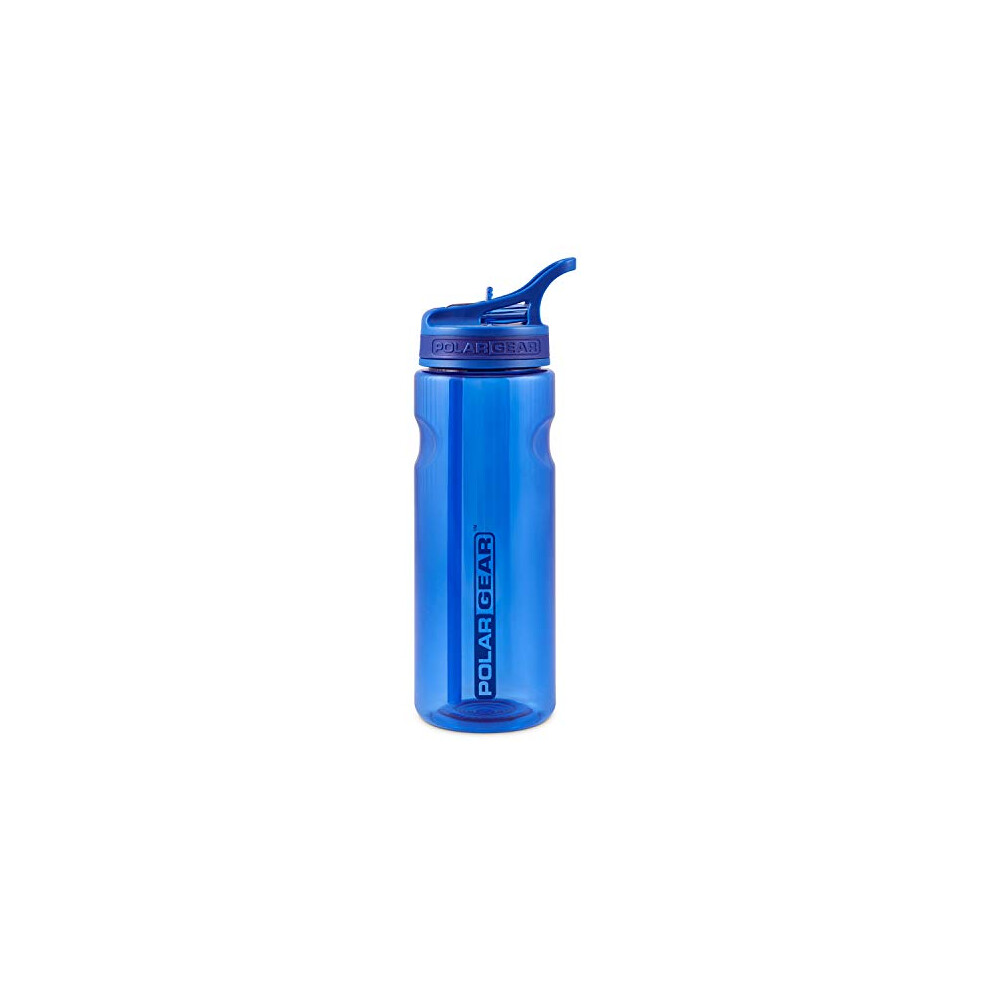 Polar Gear Aqua Grip Water Bottle ? BPA-Free Reusable Water Bottles With Straw ? 650ml Sports Water Bottle Perfect for Gym, Cycling & Work ? Navy