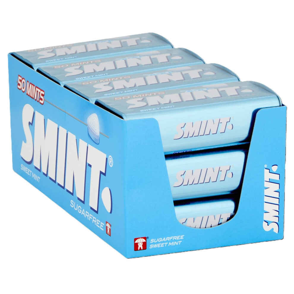 Smint Sugar Free Mints ? 50 XXL Sweet Mints (Pack of 12 Tins)