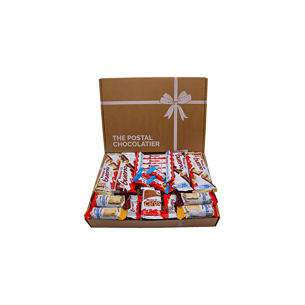 Kinder Bueno Hamper Box With White Chocolate And Kinder Card, Perfect Large Variety Premium Selection Box For Last Minute Gifts And Birthdays For Both