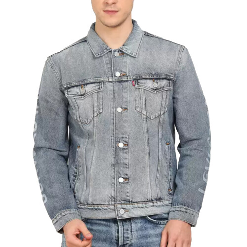 Levi's (Blue, XL) Levi's Mens Trucker Jacket Regular Fit Cotton Button Up Denim Jacket Blue
