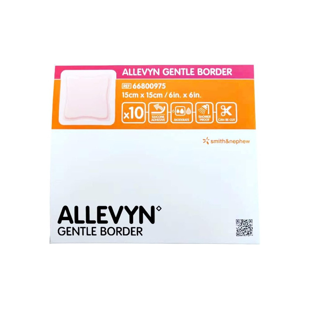 Allevyn Gentle Border 15cmx15cm Dressings Silicone Adhesive