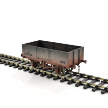 Dapol 5 Plank Wagon BR M318242 Weathered O Gauge 7F-051-057W