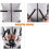 Double handle foldable and extendable cane gift for elderly parents 11