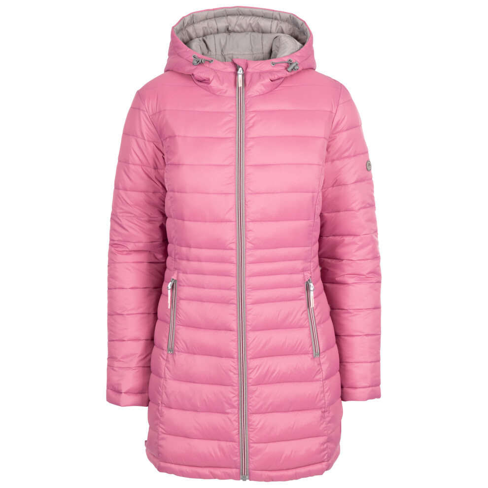 (18, Rose Blush) Trespass Womens Padded Jacket Longer Length Mavis