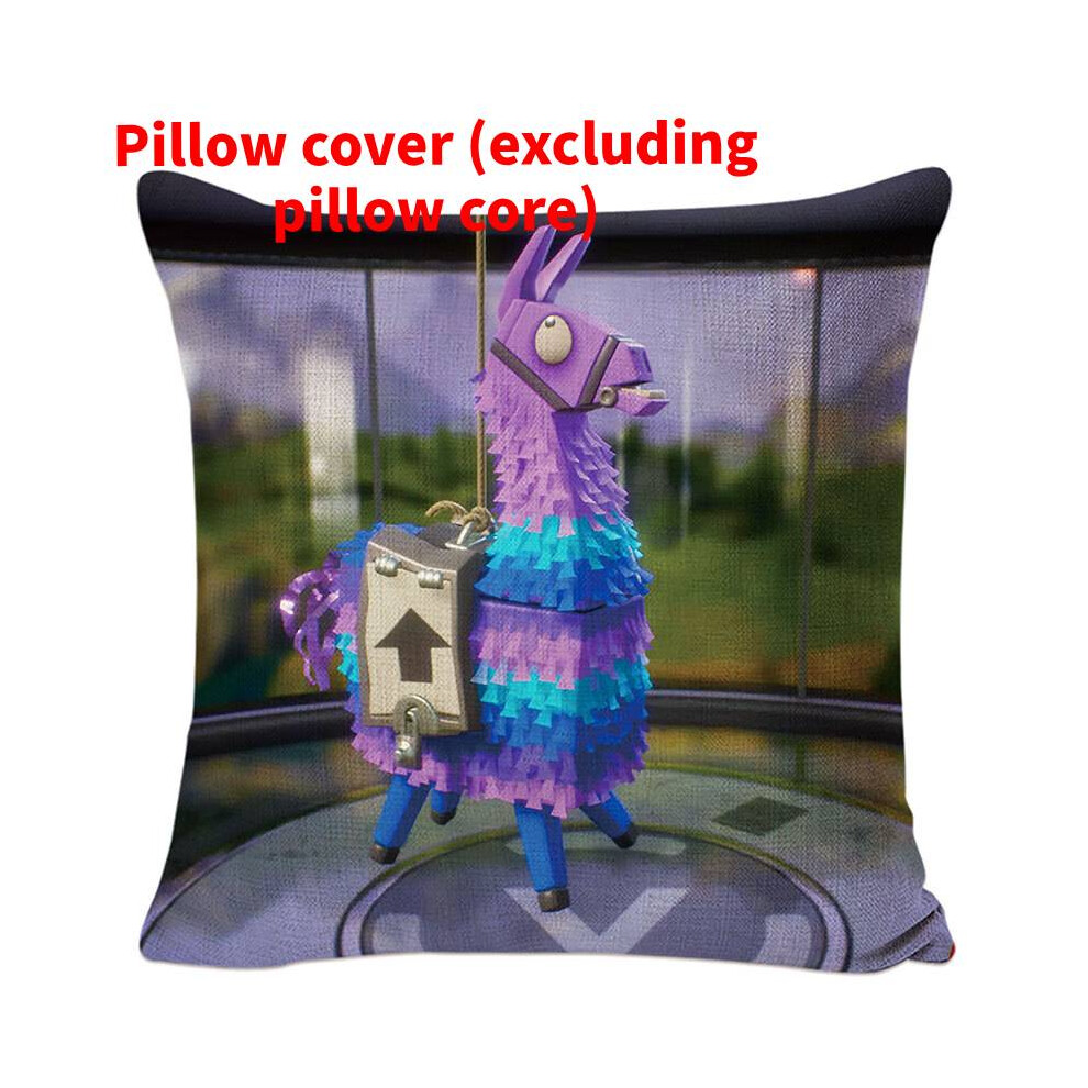 (Style D) Fortnite Christmas Pillowcase Comfortable Cartoon Pp Cotton Linen Material Gift
