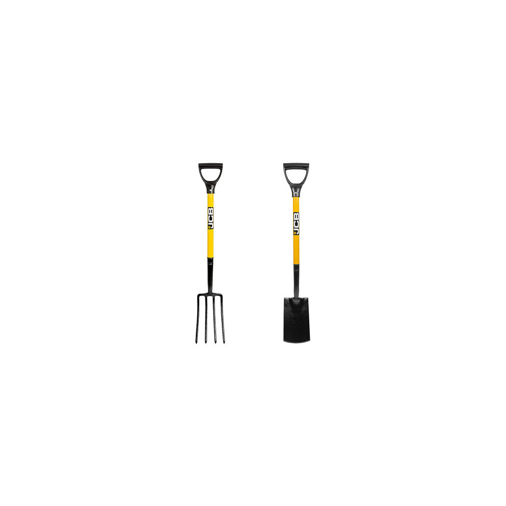 JCB Solid Forged Lightweight Border Fork And Border Spade Set | JCBBDRSET01