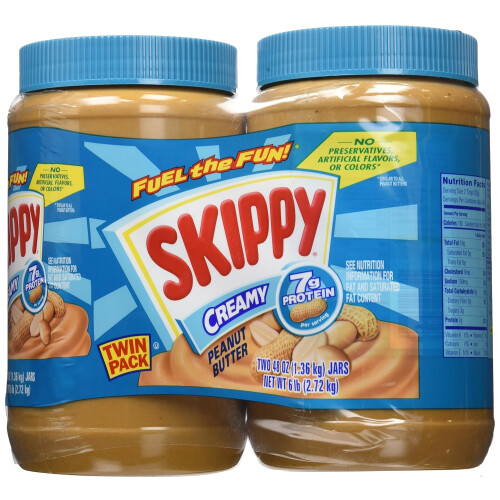 Skippy Creamy Peanut Butter Spread, 48 oz., 2 pk 2