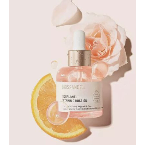 BIOSSANCE SQUALANE + VITAMIN C ROSE OIL 30ML 2