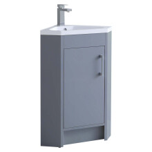Bathroom Corner Vanity  Unit & Basin Sink Cloakroom Cabinet  635mm