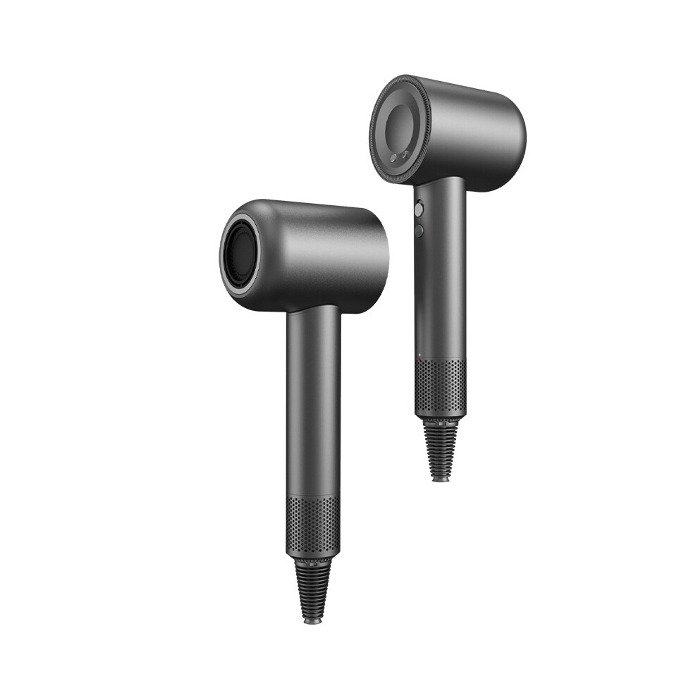 (Gray) Negative ion hair dryer without blades