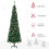 Homcom HOMCOM 6.5FT Artificial Slim Christmas Tree Holiday Home Décor with Pine Cones 2