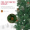 Homcom HOMCOM 6.5FT Artificial Slim Christmas Tree Holiday Home Décor with Pine Cones 4