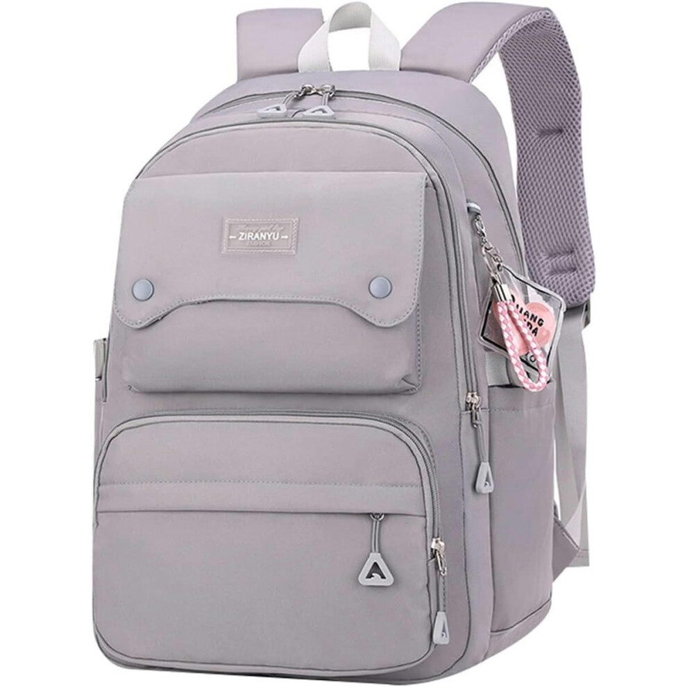 (29 Liters, A Grey) Teen Girls Casual Backpack High Middle School Daypack Women Daily Travel Laptop Bag