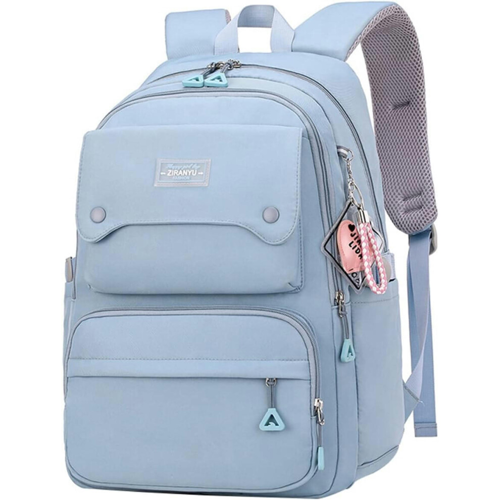 (29 Liters, A Blue) Teen Girls Casual Backpack High Middle School Daypack Women Daily Travel Laptop Bag