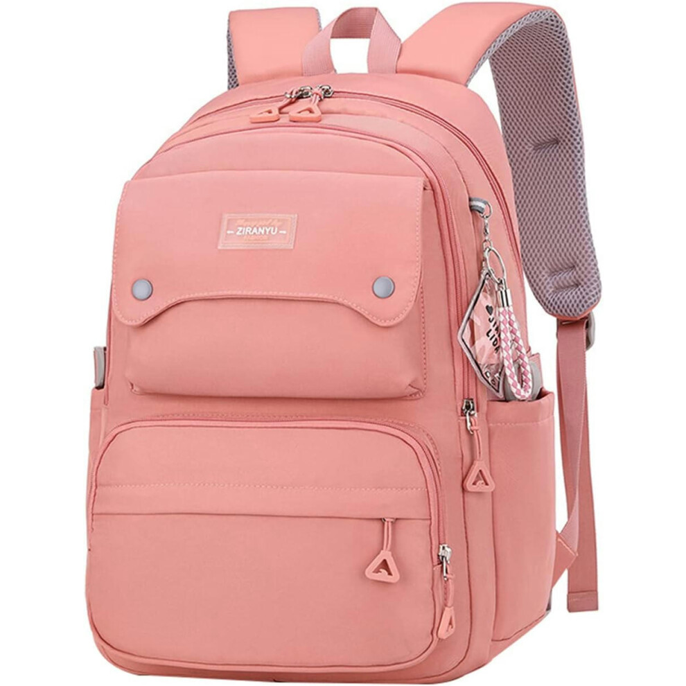 (29 Liters, A Pink) Teen Girls Casual Backpack High Middle School Daypack Women Daily Travel Laptop Bag