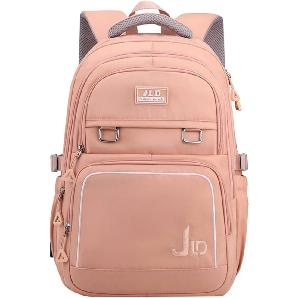 (29 Liters, C Pink) Teen Girls Casual Backpack High Middle School Daypack Women Daily Travel Laptop Bag