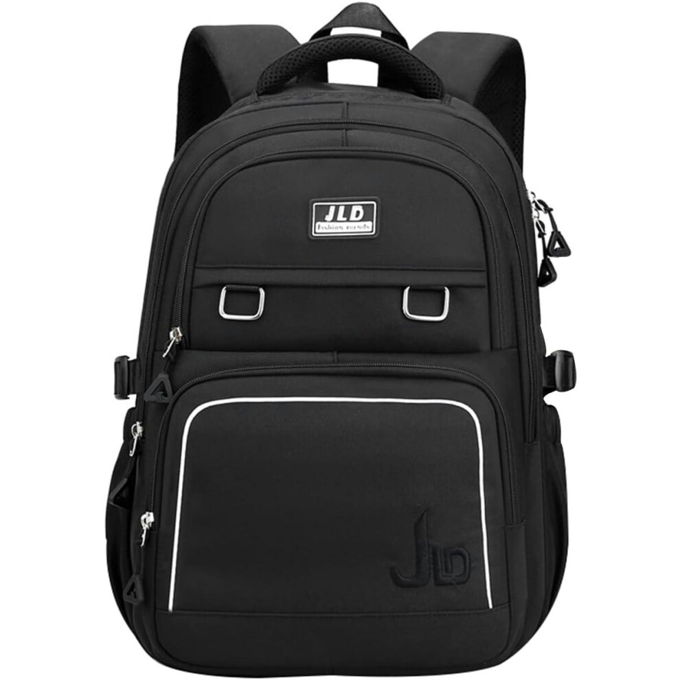 (29 Liters, C Black) Teen Girls Casual Backpack High Middle School Daypack Women Daily Travel Laptop Bag