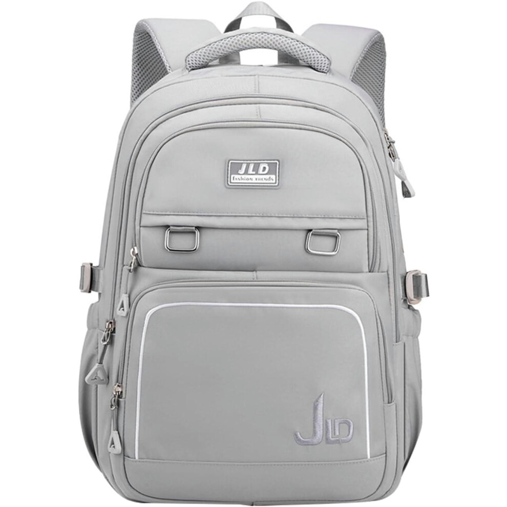 (29 Liters, C Grey) Teen Girls Casual Backpack High Middle School Daypack Women Daily Travel Laptop Bag