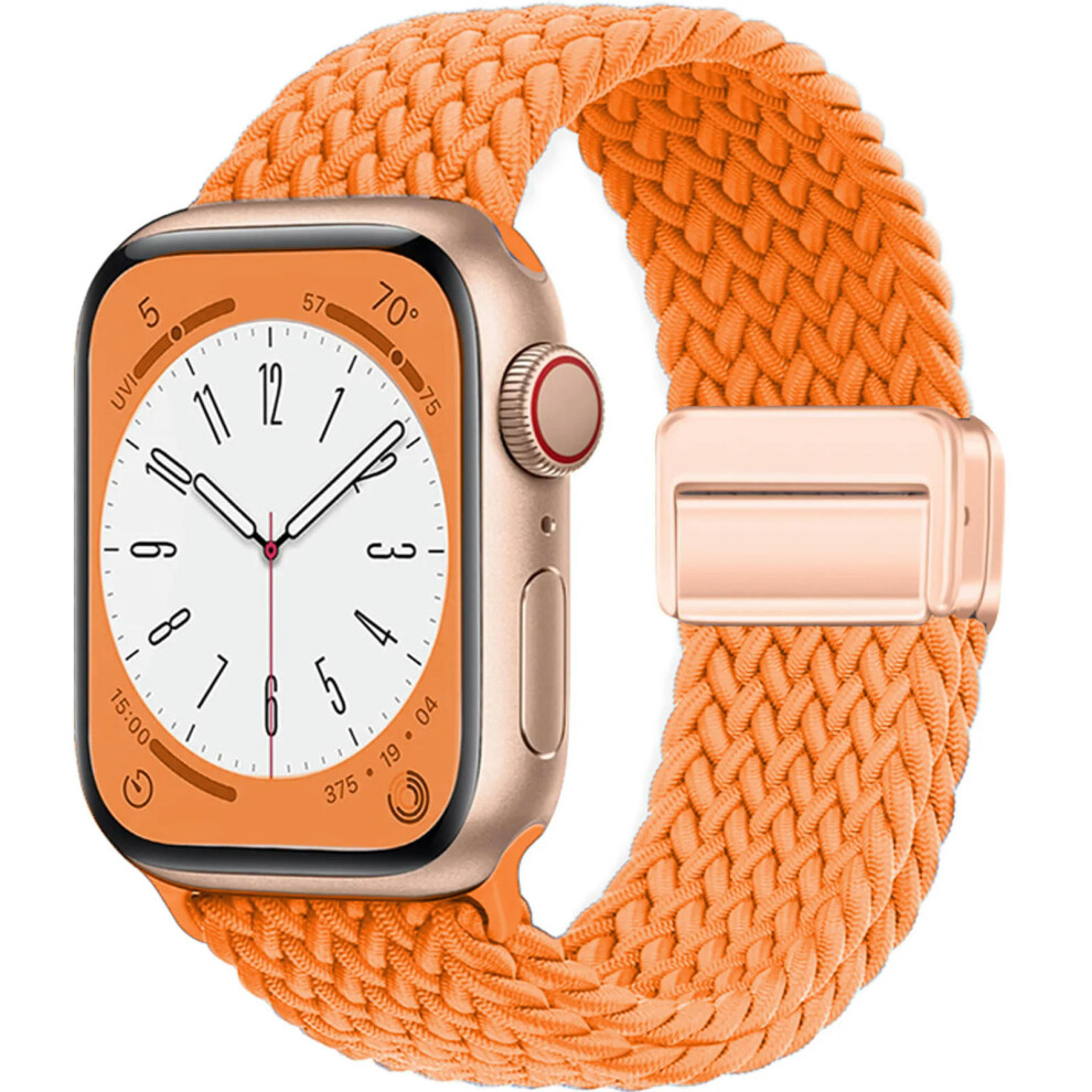 (orange, 42mm 44mm 45mm 49mm) Strap For Apple Watch Band 44mm 40mm 45mm 49mm 41mm 38mm 42mm 44 45 mm magnetic Bracelet iWatch Series Ultra 2 9 se 8 7