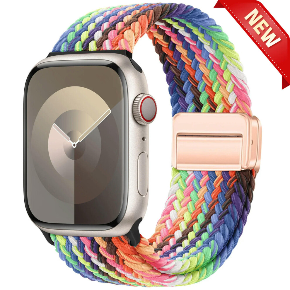 (NEW Pride Edition, 42mm 44mm 45mm 49mm) Strap For Apple Watch Band 44mm 40mm 45mm 49mm 41mm 38mm 42mm 44 45 mm magnetic Bracelet iWatch Series Ultra