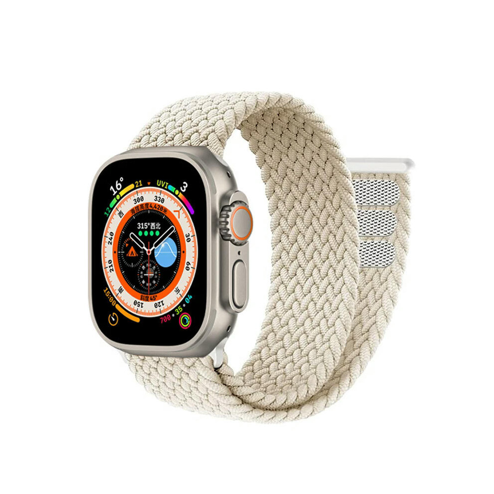 Maize 42mm 44mm 45mm 49mm Braided solo loop Strap For Apple Watch band 44mm 40mm 45mm 41mm 49mm 38 42mm Bracelet correa iWatch series 3 SE 6 7 8