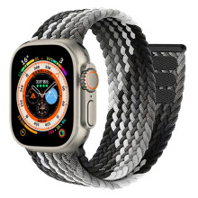 (Black clever, 42mm 44mm 45mm 49mm) Braided solo loop Strap For Apple Watch band 44mm 40mm 45mm 41mm 49mm 38 42mm Bracelet correa iWatch series 3 SE 6 7 8 ultra 2 9
