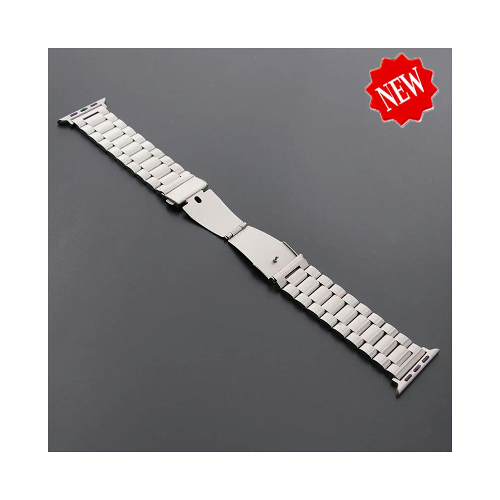 (starlight, 38mm 40mm 41mm) Stainless Steel Strap for Apple Watch Ultra 2 Band 49mm 40mm 44mm 42mm 41mm 45mm Bracelet IWatch Series 9 8 7 SE 6 5 4 Wat