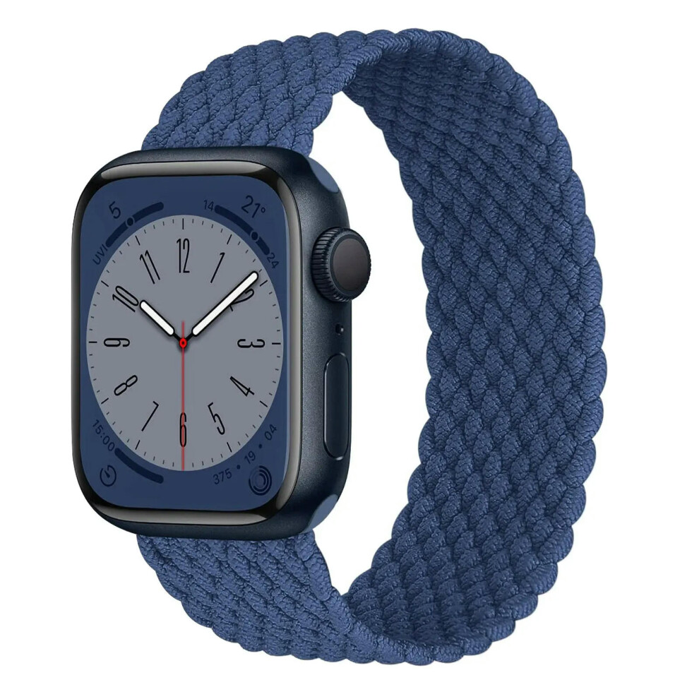 (Atlantic Blue, 42mm 44mm 45mm 49mm) Strap For Apple Watch Band 44mm 40mm 45mm 41mm 42mm 38mm 49mm braided solo loop Bracelet iWatch Series 9 8 7 se 6