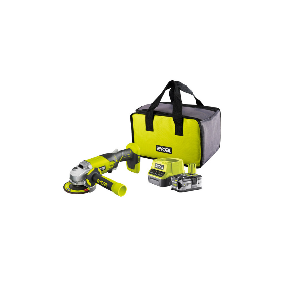 Ryobi ONE+ Angle Grinder 18V R18AG-140S 4.0Ah Kit