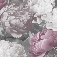 (Pink) Doretta Floral Textured Vinyl Wallpaper Muriva