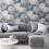 Muriva (Blue) Doretta Floral Textured Vinyl Wallpaper Muriva 4