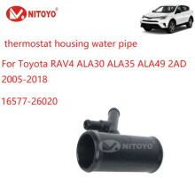 NITOYO Thermostat Housing Water Pipe 16577-26020 for Toyota RAV4 2005-2018 ALA30/35/49 2AD OEM