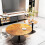 Round Coffee Table Glass End Side Table Set of 2 Accent Table 3