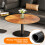 Round Coffee Table Glass End Side Table Set of 2 Accent Table 7