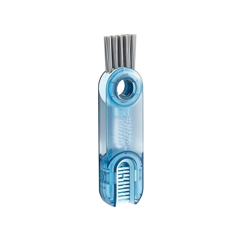(Blue) 3 In 1 Bottle Gap Cleaner Brush Multifunctional Cup Cleaning Brushes Water Bottles Clean Tool Mini Silicone U-Shaped Brush-image-OPC-PF257RB-NEW
